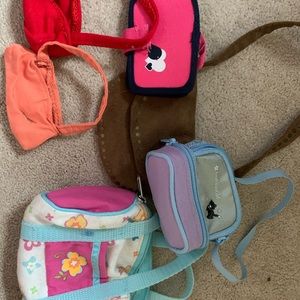 Lot of american Girl purses/ bags
